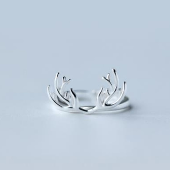 NEW sterling silver adjustable reindeer ring - Picture 3 of 4